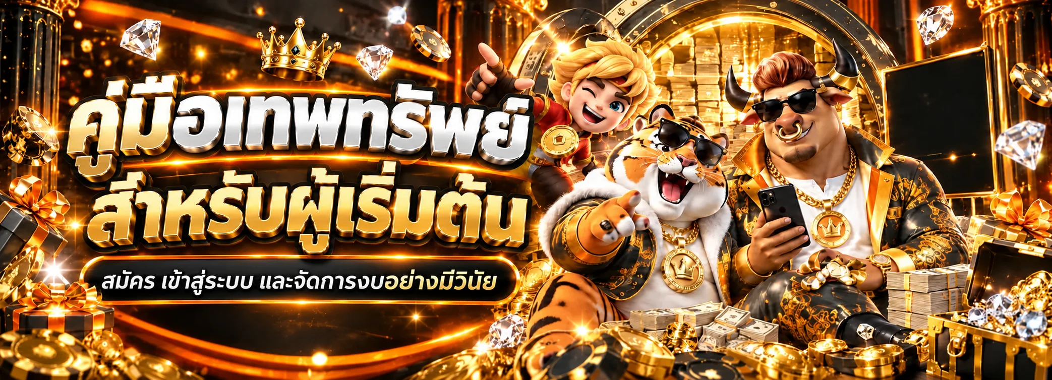 เทพทรัพย์ คู่มือเริ่มต้น สมัคร ล็อกอิน และจัดงบ